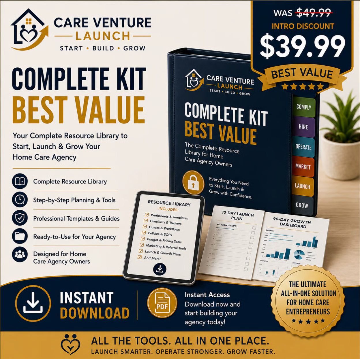Care Agency Complete Launvh  Kit, introductory price $39.99